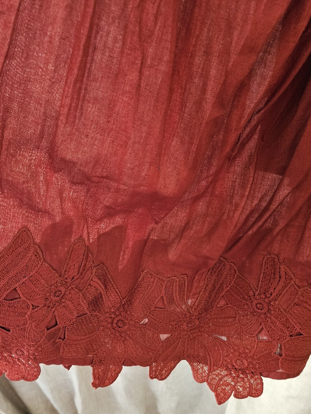 H&M Rust Sundress With Applique Flowers NWT - Picture 9 of 11